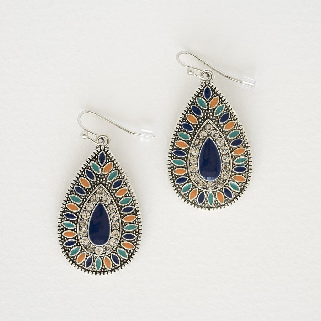 Bohemian Water Drop Rainbow Earrings