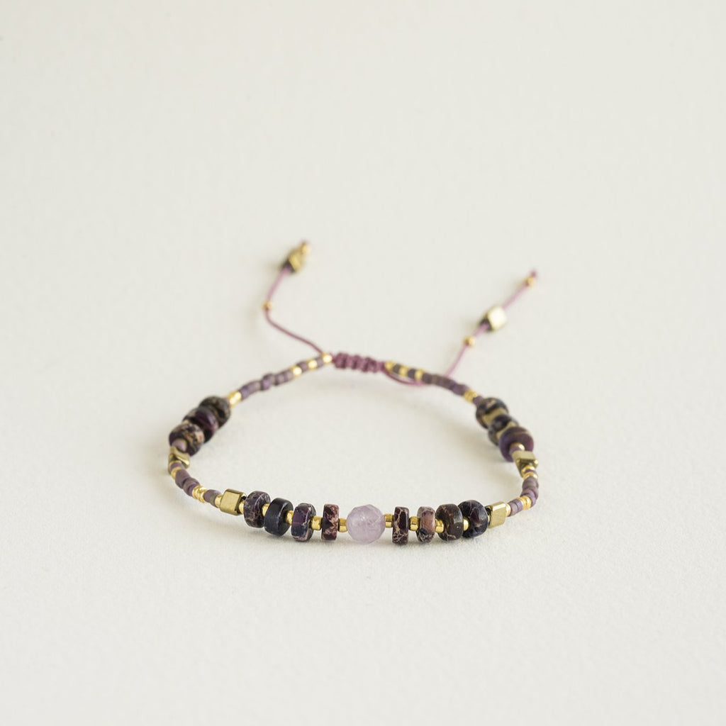 Natural Amethyst Energy Purple Bracelet 