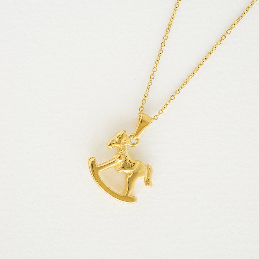 Rocking Horse Pendant Necklace