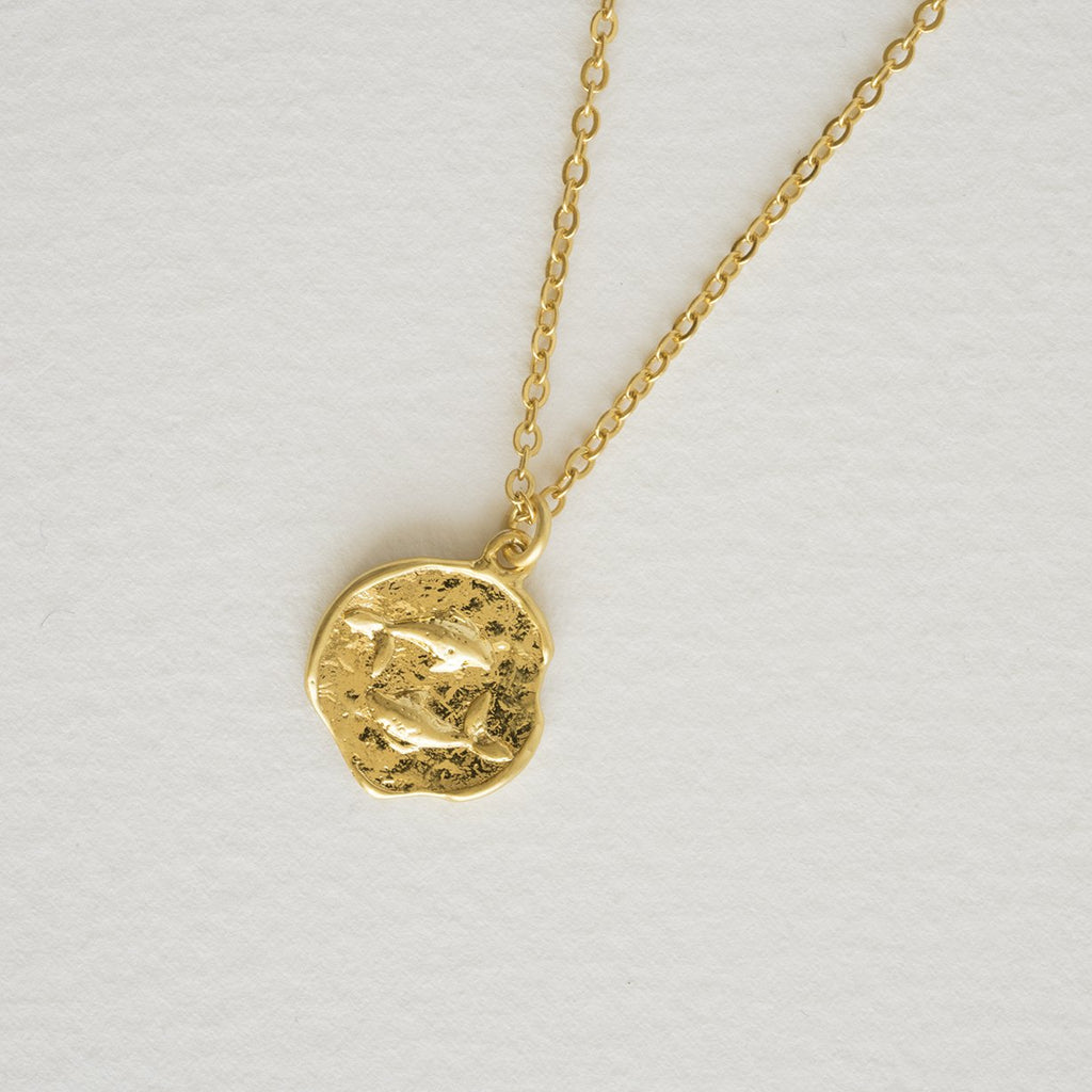 Vintage Design Zodiac Coin Necklace