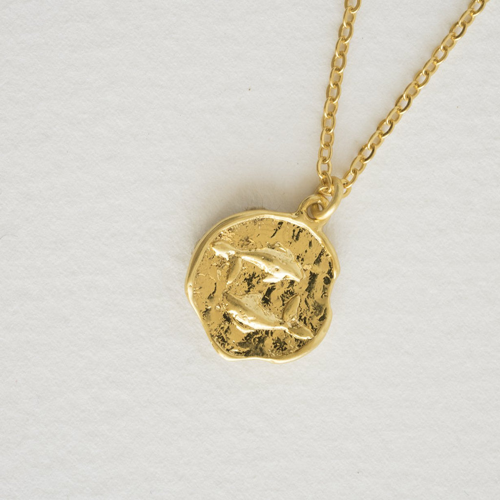 Vintage Design Zodiac Coin Necklace